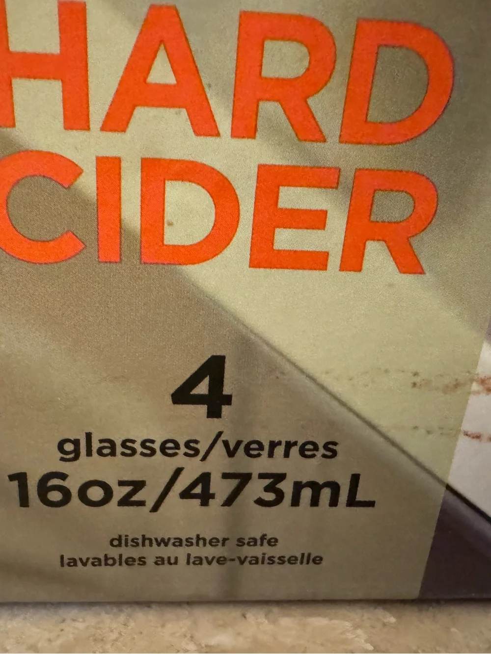 Libbey Craft Brews Hard Cider Glasses - clear